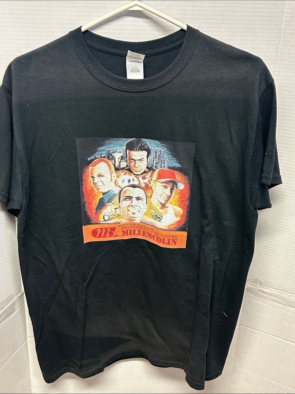 MillenColin Pennybridge Pioneers Album Cover T shirt black Unisex Crew Neck